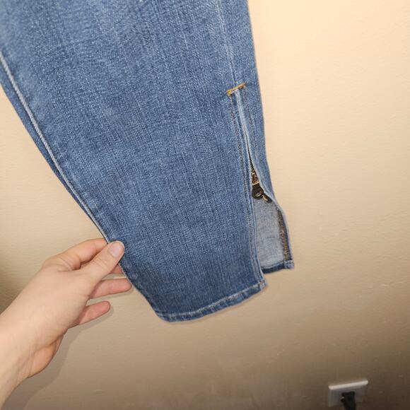 Frame Denim Le Boy Crop Zipper Hem Women's Denim Jeans Size 26 - Picture 4 of 7